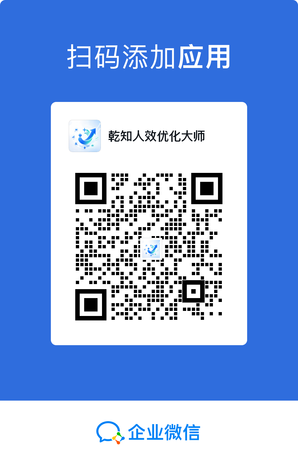 乾知人效优化大师 · 企业微信应用市场
